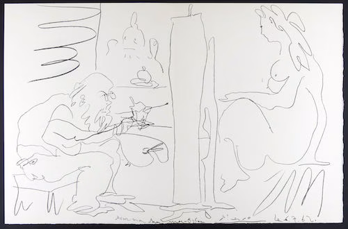 Pablo Picasso Le Peintre et son Modele III