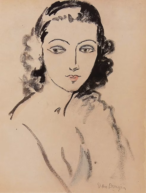 Kees van Dongen Portrait de Femme 1