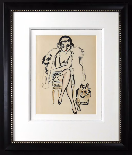 Kees van Dongen Jeune Femme au Chien